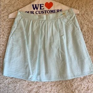 Lilly Pulitzer pinstripe blue and white skirt XS